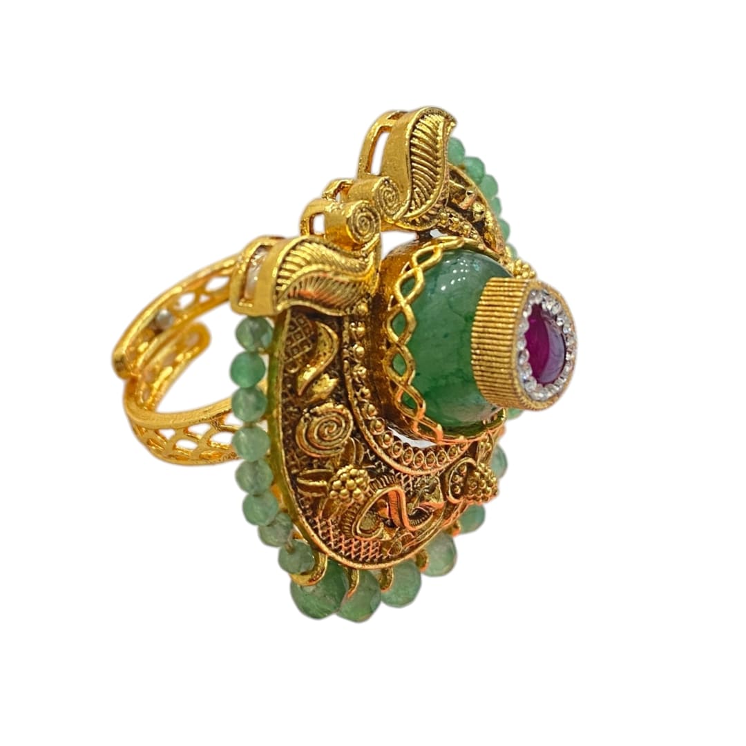 Diwali Heritage Finger Ring - detail
