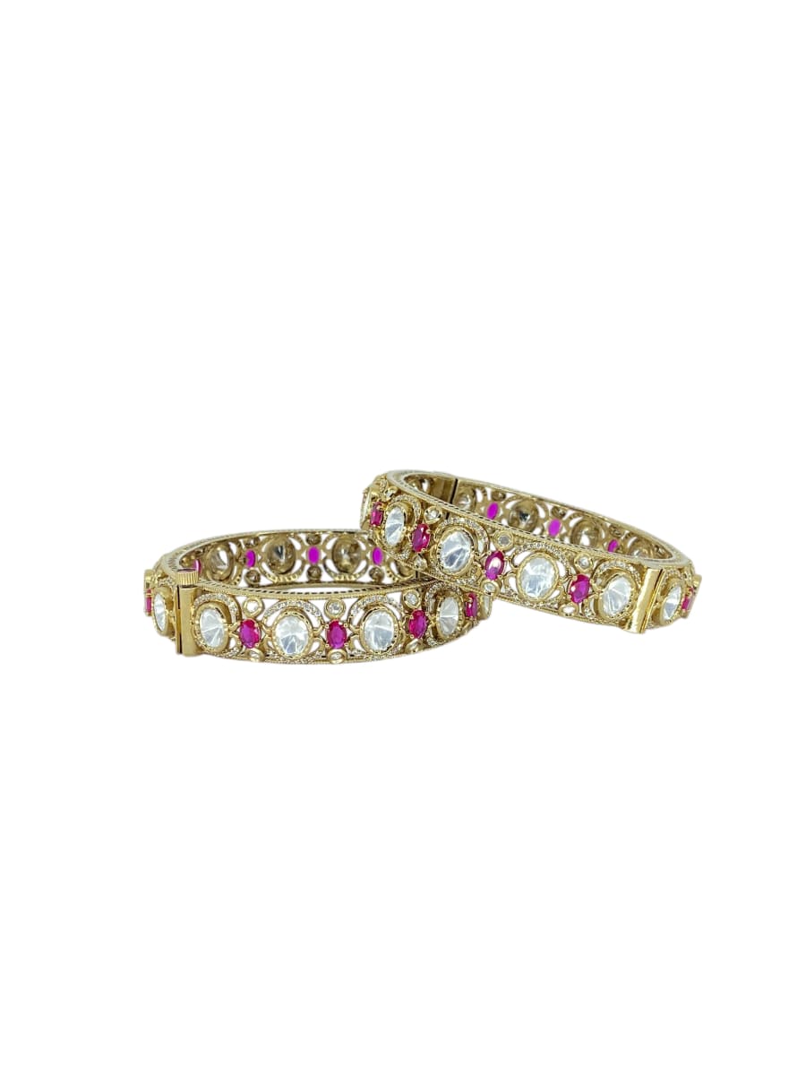 Festive Kundan kada set | Antique Finish
