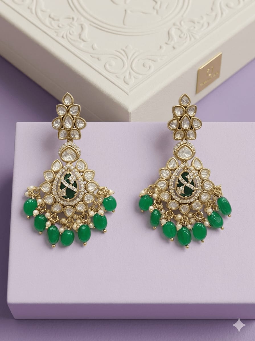 Navratri Pearl Earring Set | Sirini Jewellery