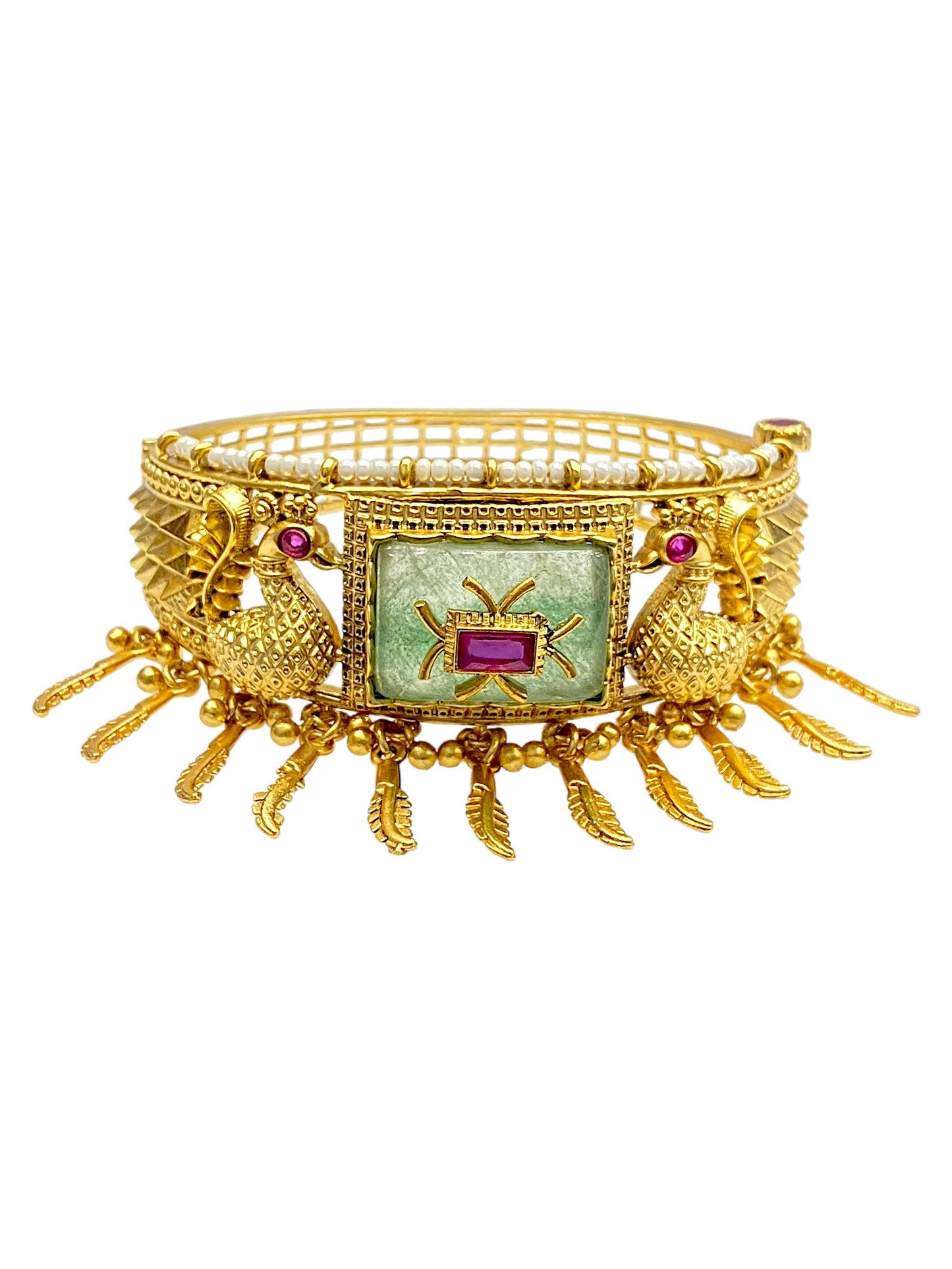 Peacock Charm Statement Kada