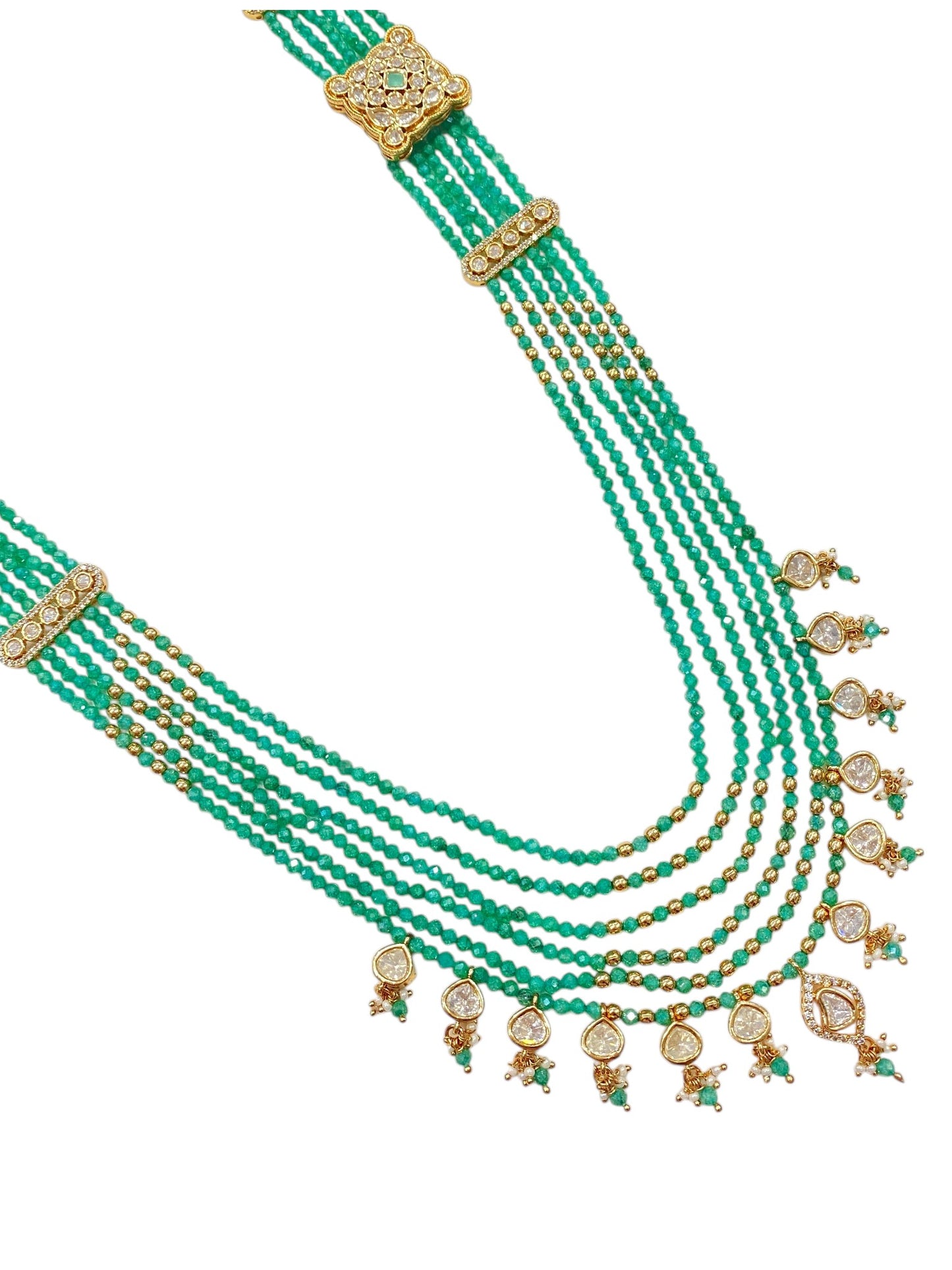 Regal Emerald Layered Mala