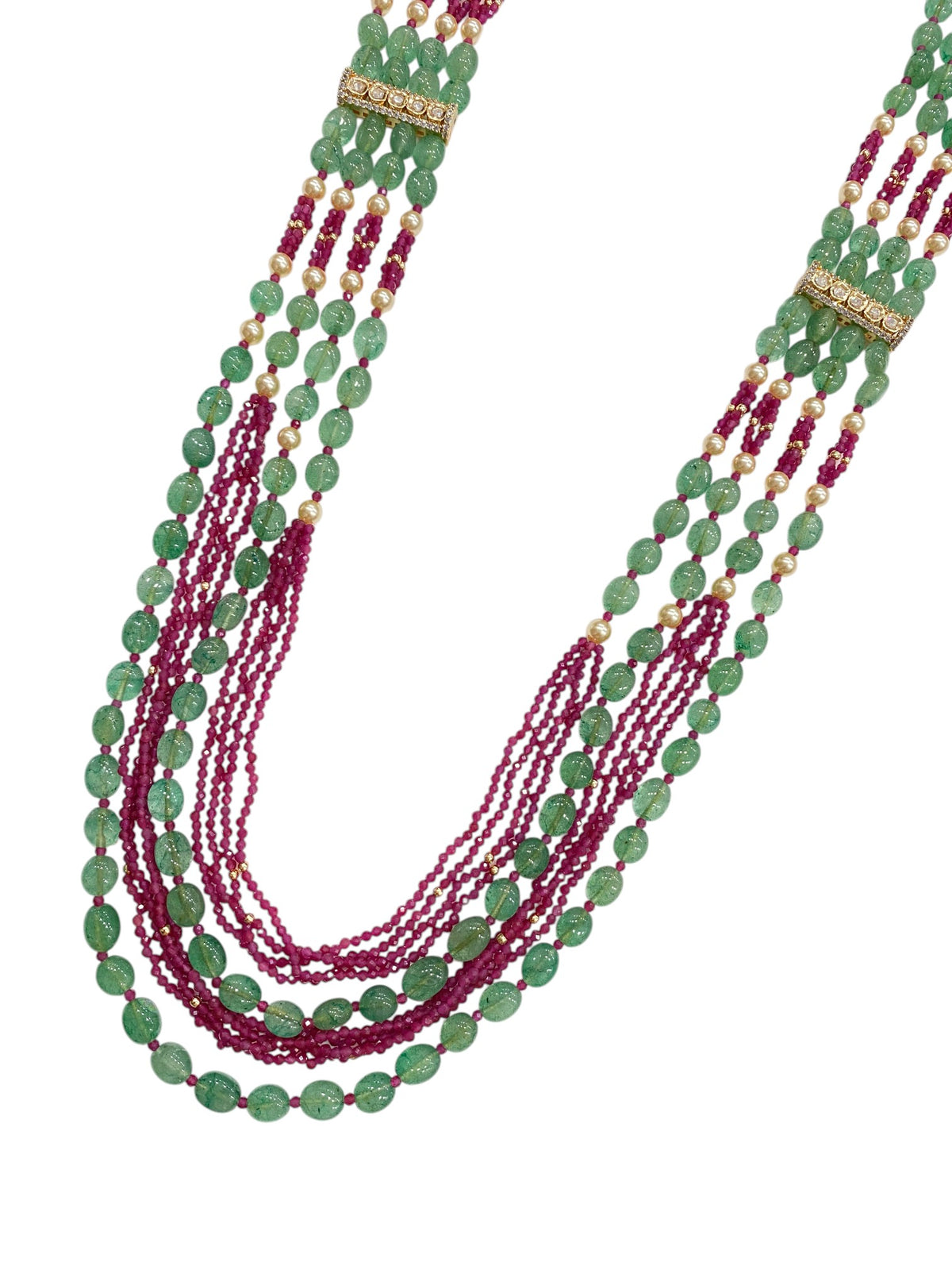 Elegant Bead Kundan Mala