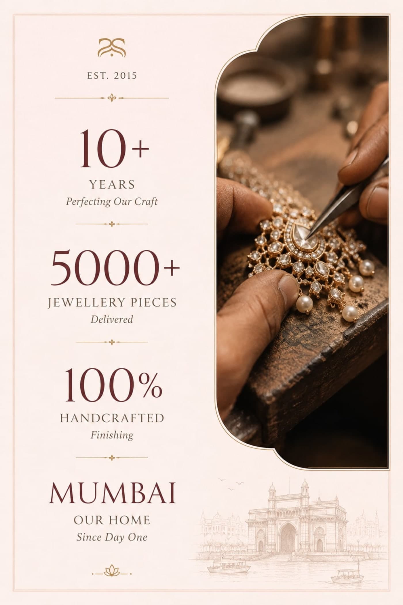 Model wearing Sirini jewellery