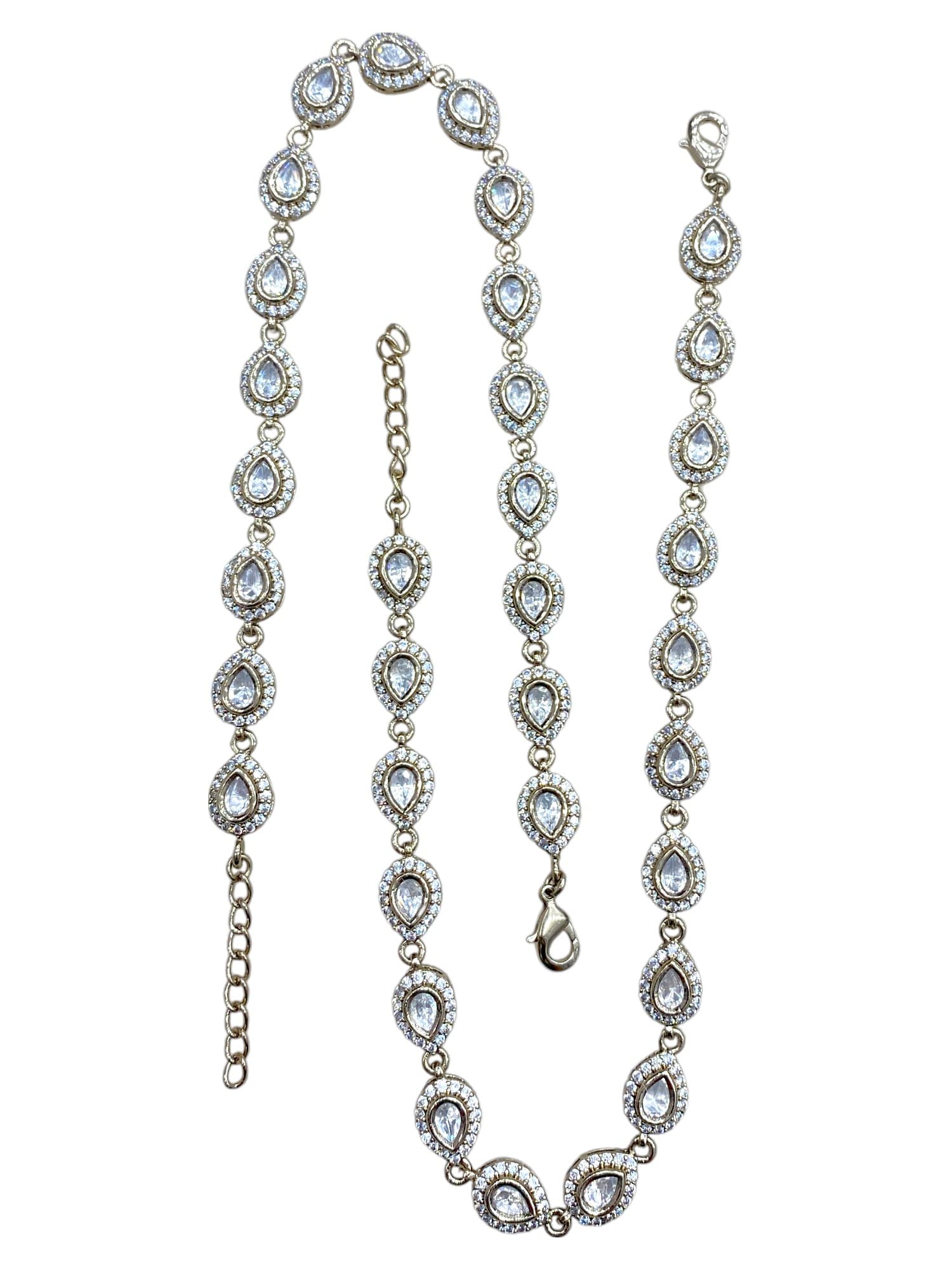 Kundan Anklet Set