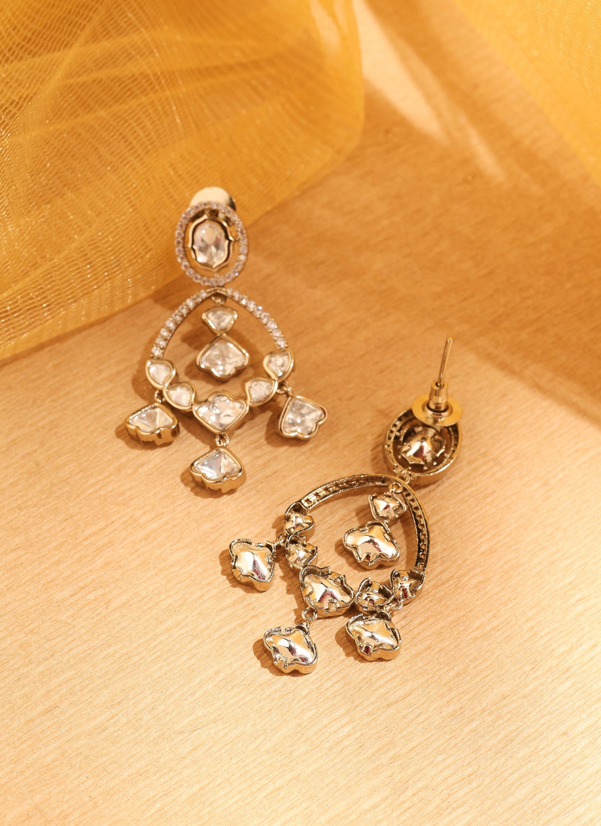 Navratri Mehendi Plated Polki Necklace Set