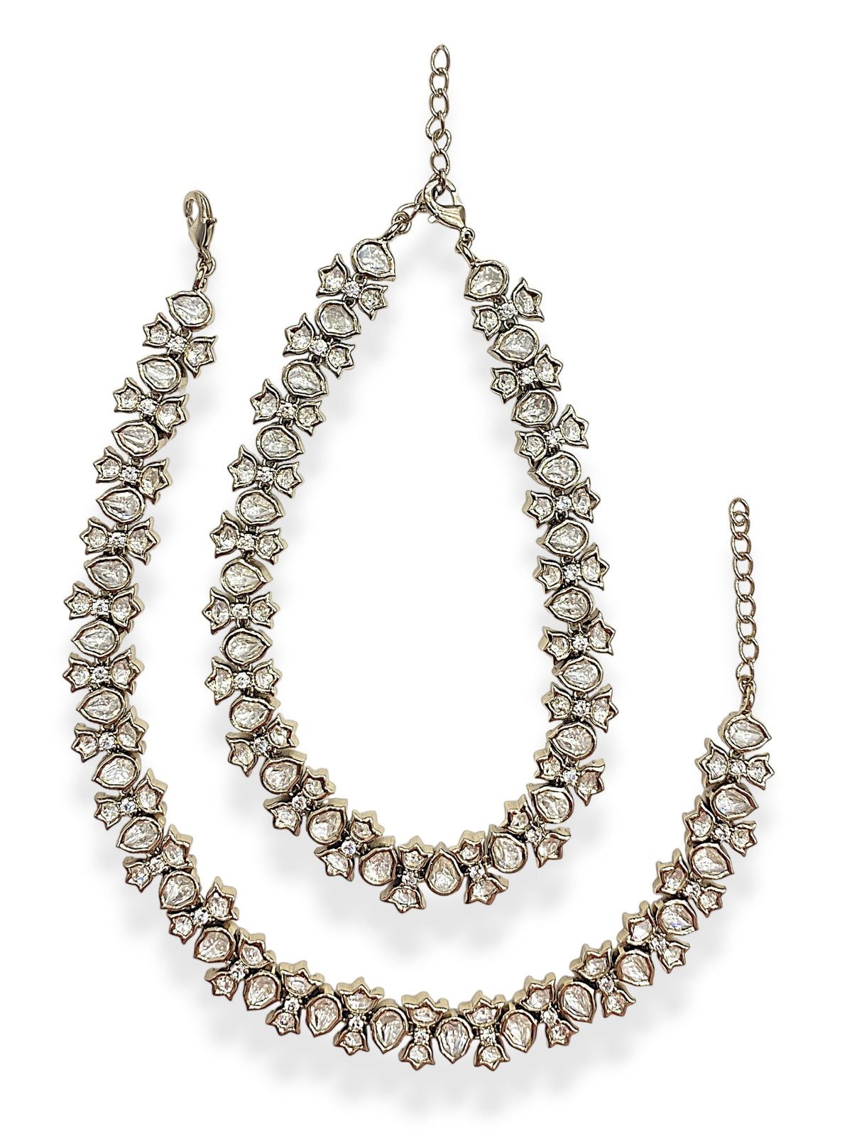 Elegant Mehendi Finish Premium Kundan Payal