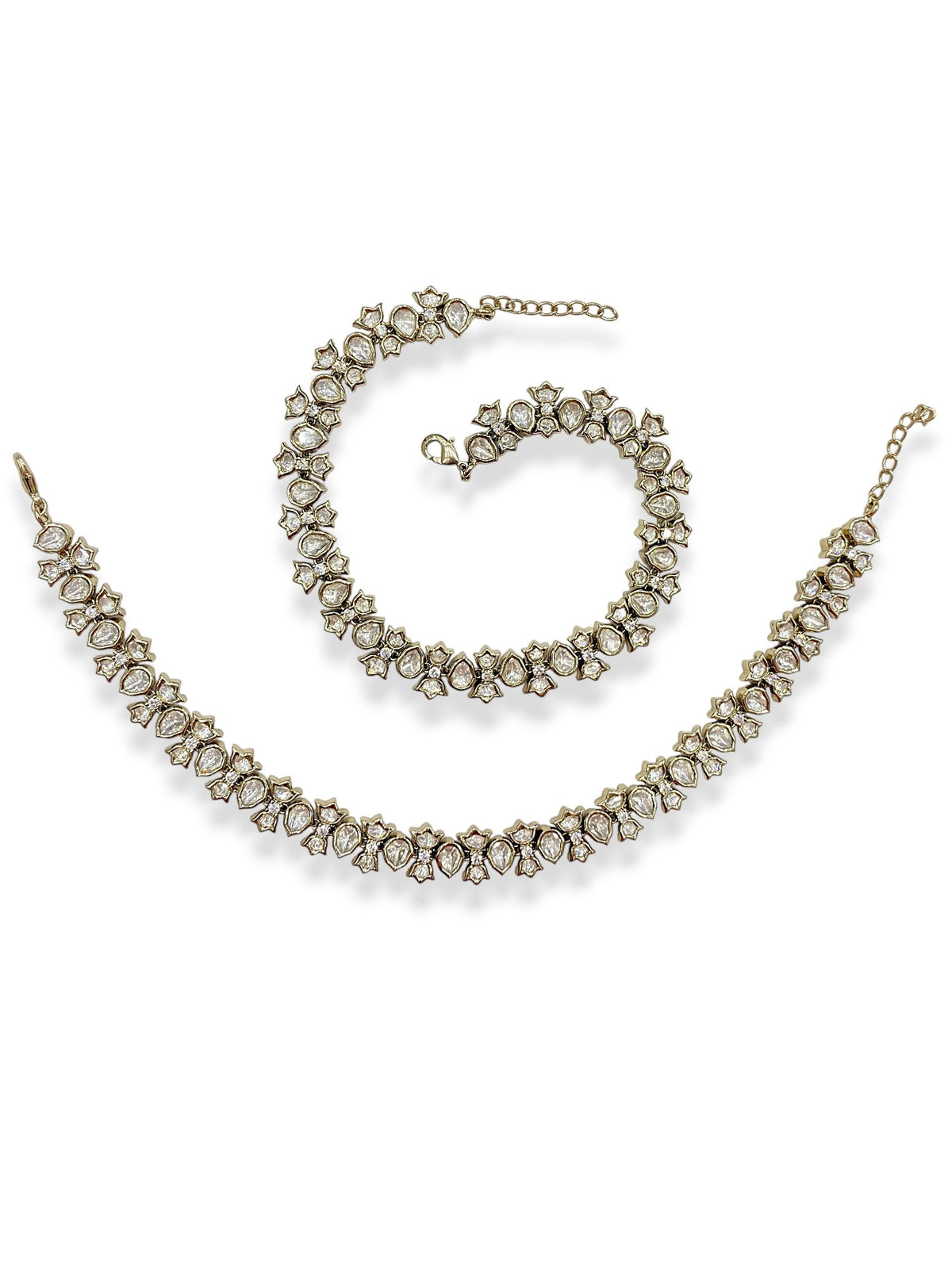 Elegant Mehendi Finish Premium Kundan Payal