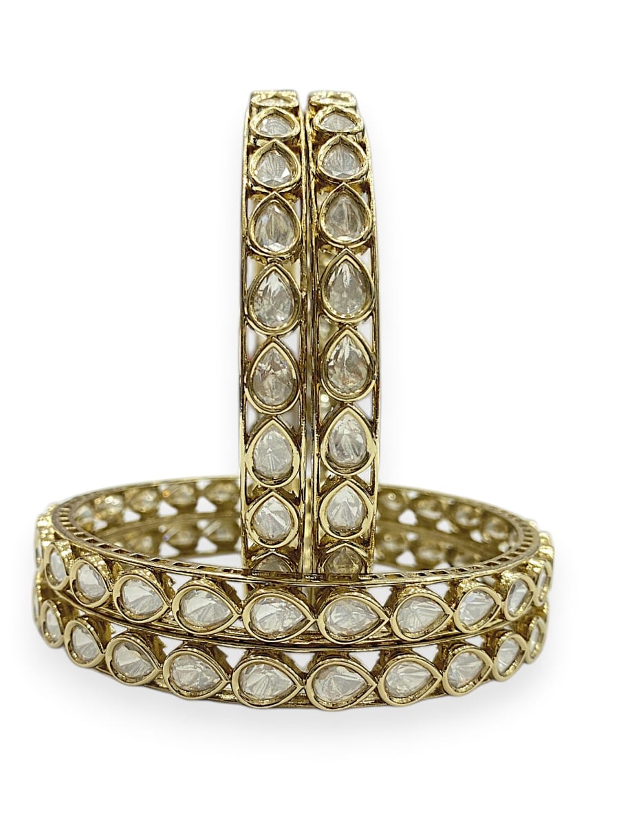 Karva Chauth Kundan Bangles | Mehendi Finish - detail