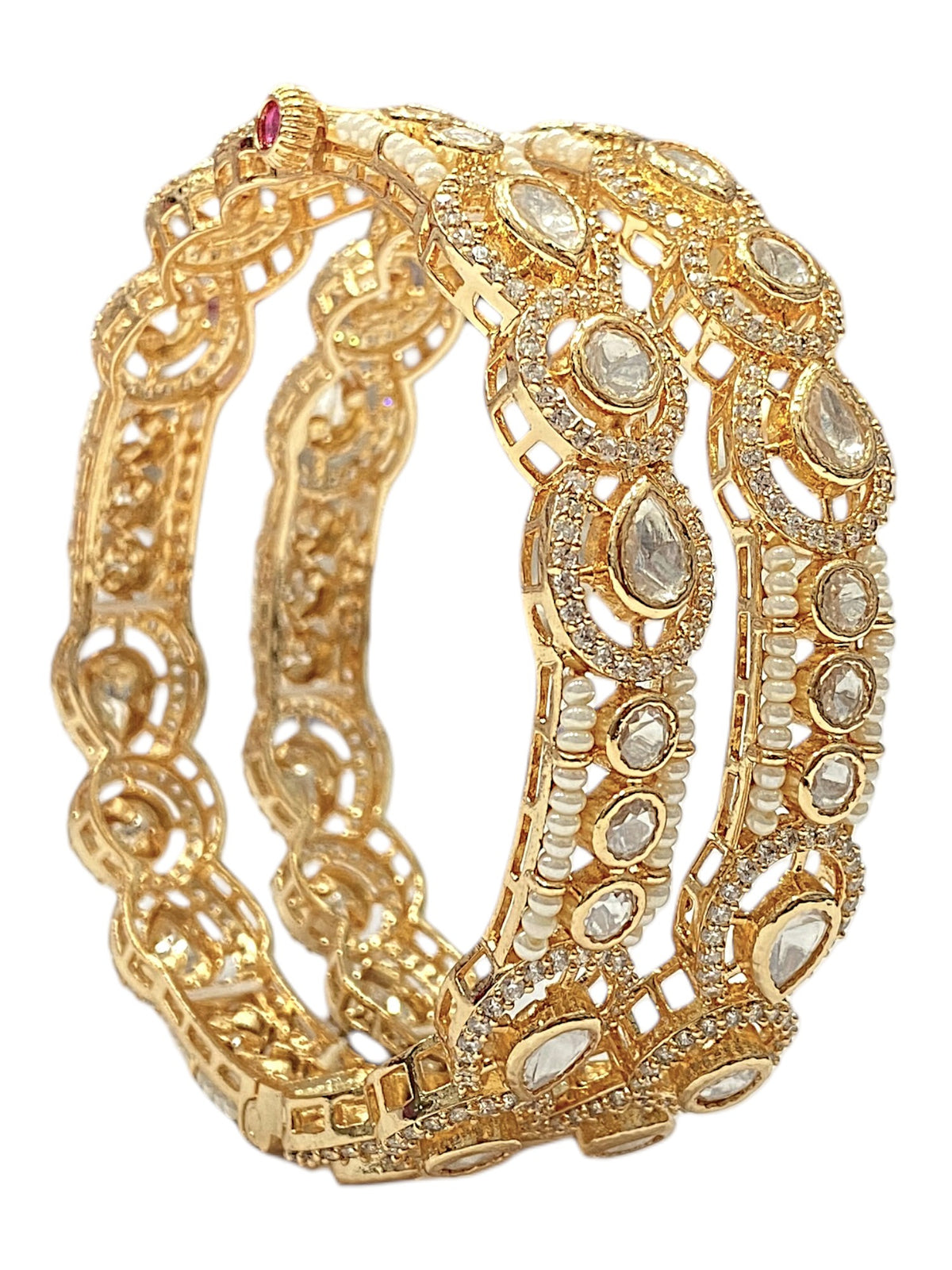 Puja Exclusive Kundan Choodiyan