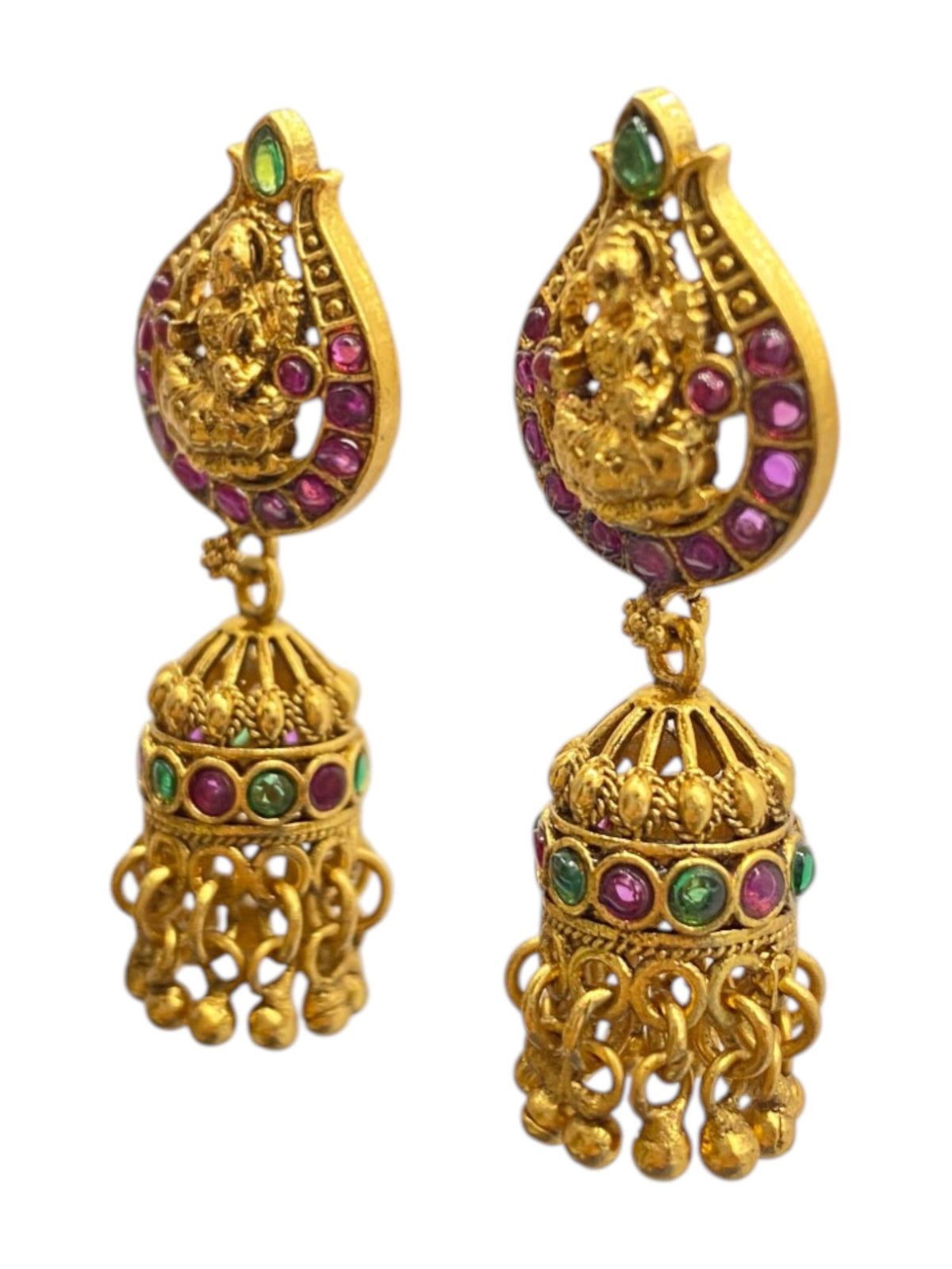 Diwali Meenakari Jhumkis