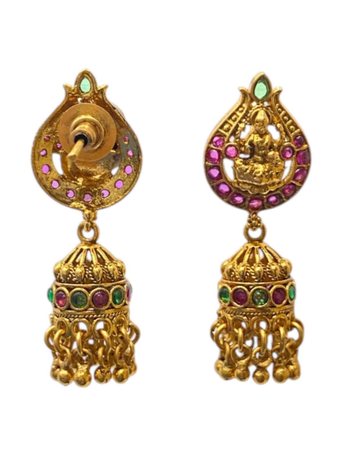 Diwali Meenakari Jhumkis