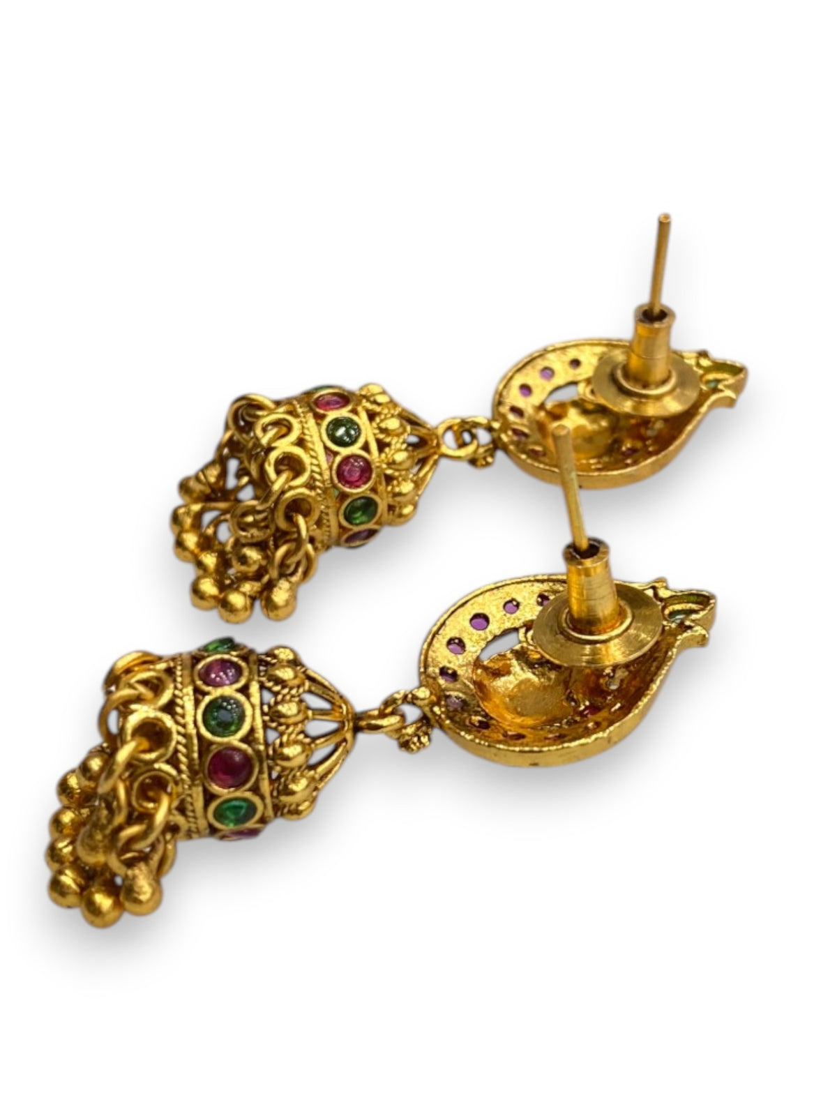 Diwali Meenakari Jhumkis
