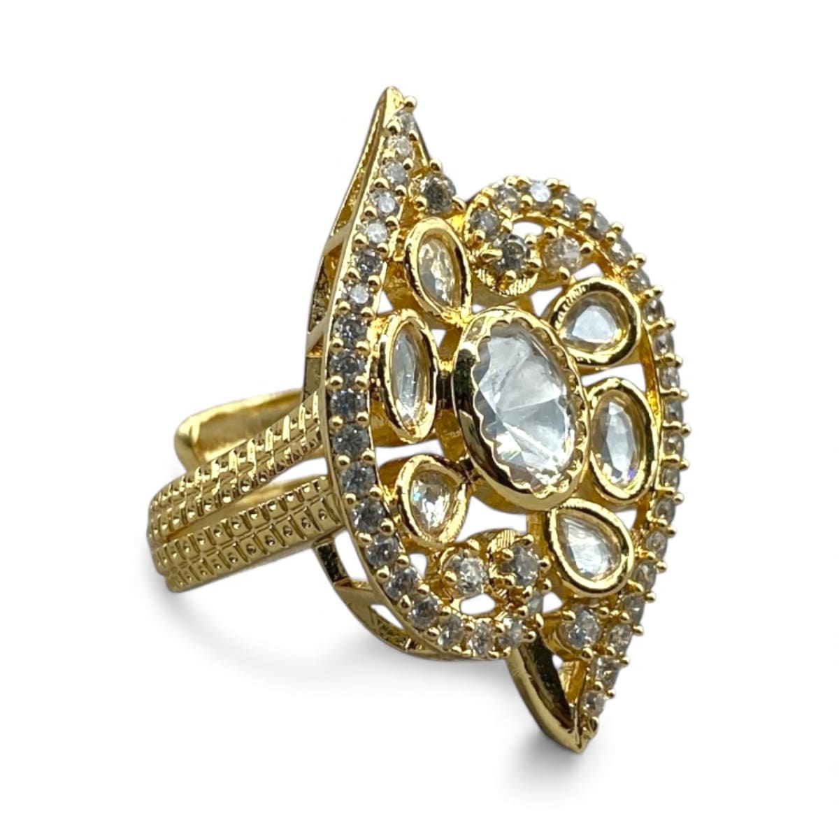 Puja Meenakari Statement Ring