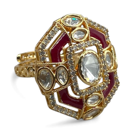 Navratri Exclusive Gold Ring Set