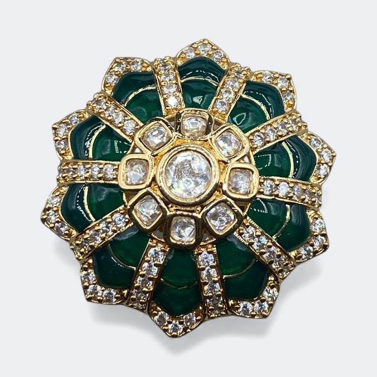 Diwali Kundan Ring