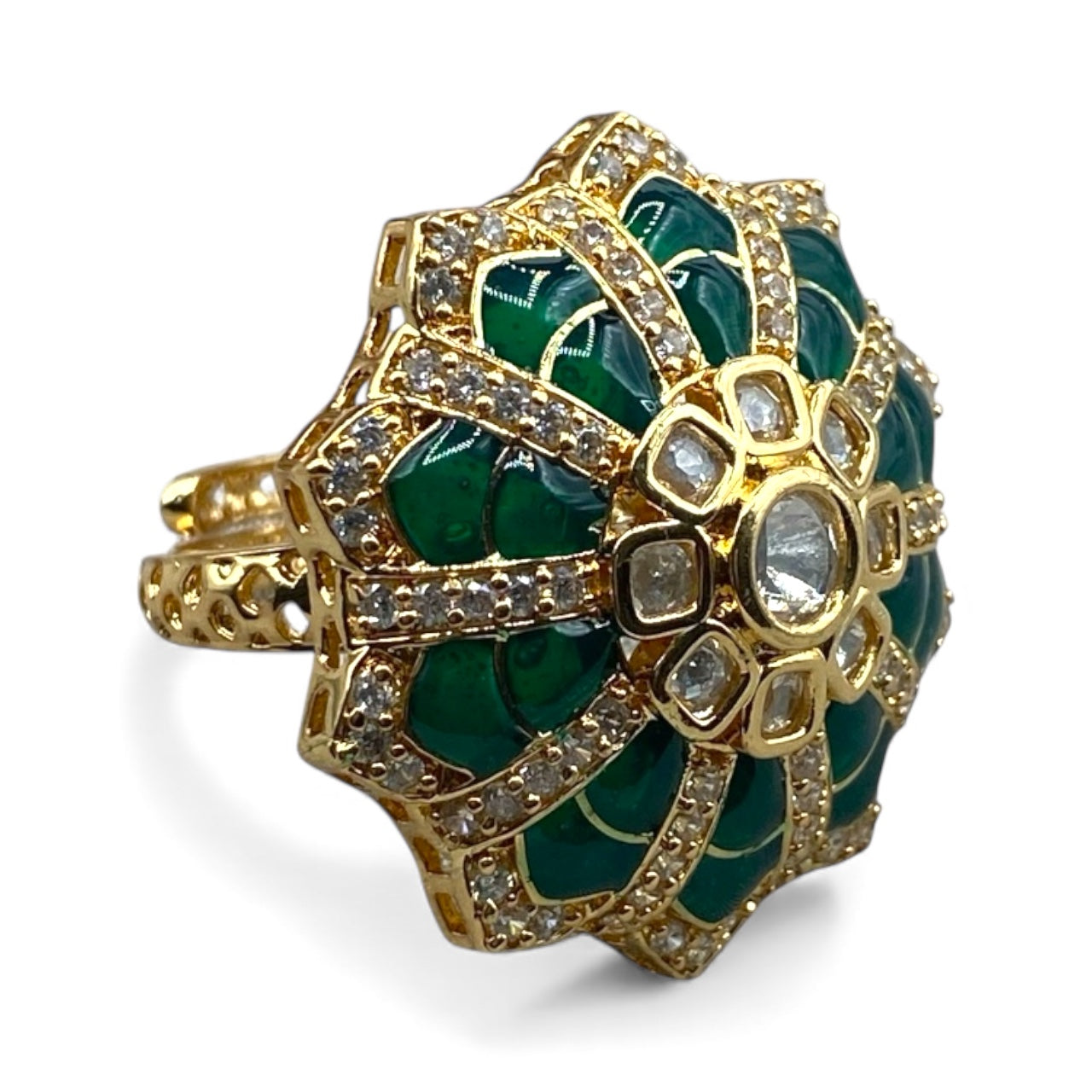 Diwali Kundan Ring
