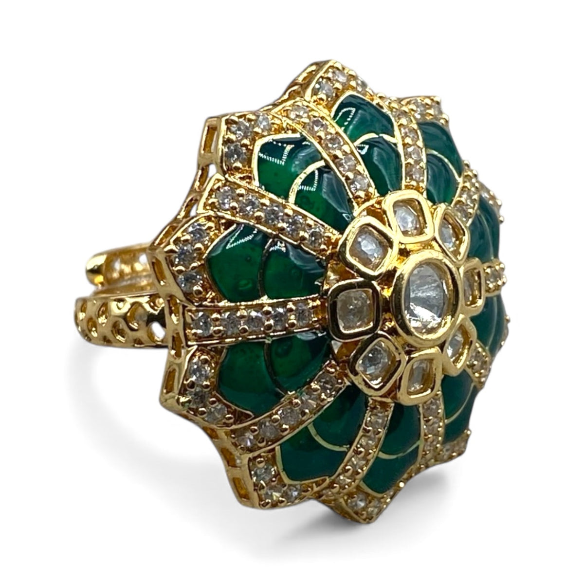 Diwali Kundan Ring