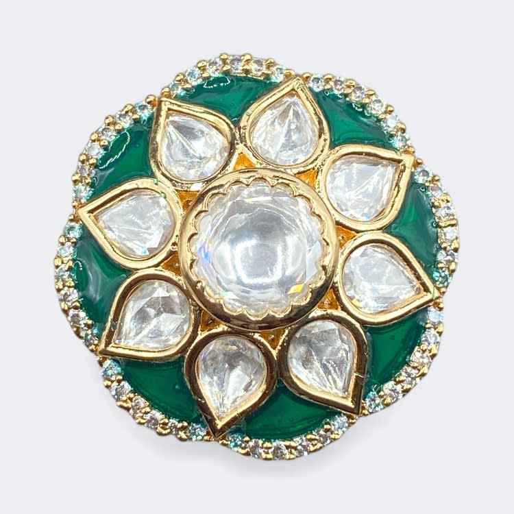 Festive Polki Cocktail Ring