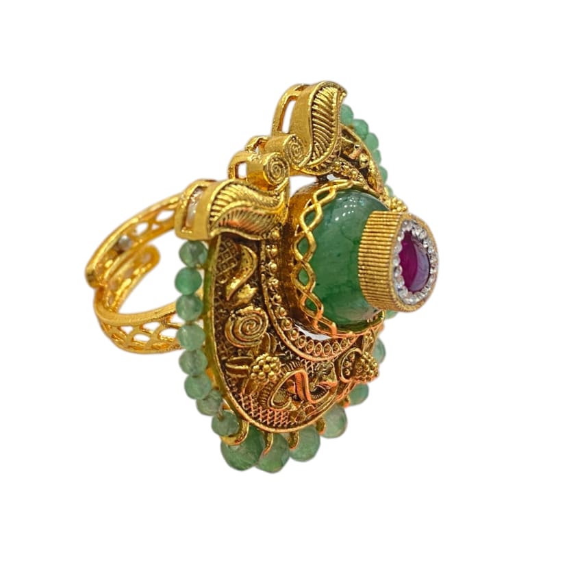 Diwali Heritage Finger Ring - detail