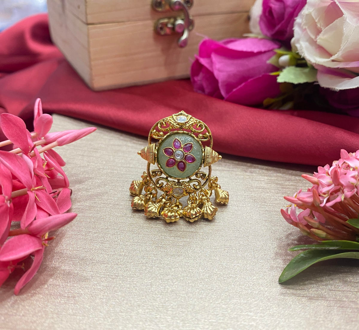 Karva Chauth Kundan Ring