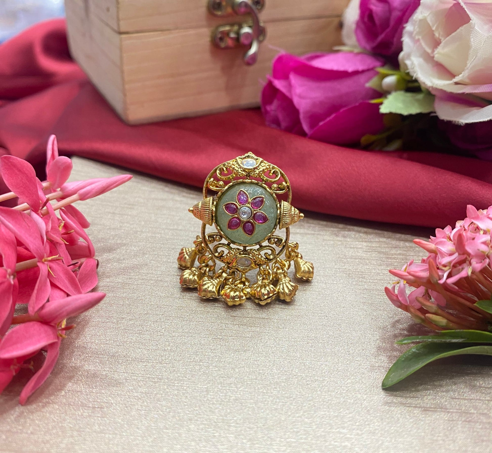 Karva Chauth Kundan Ring