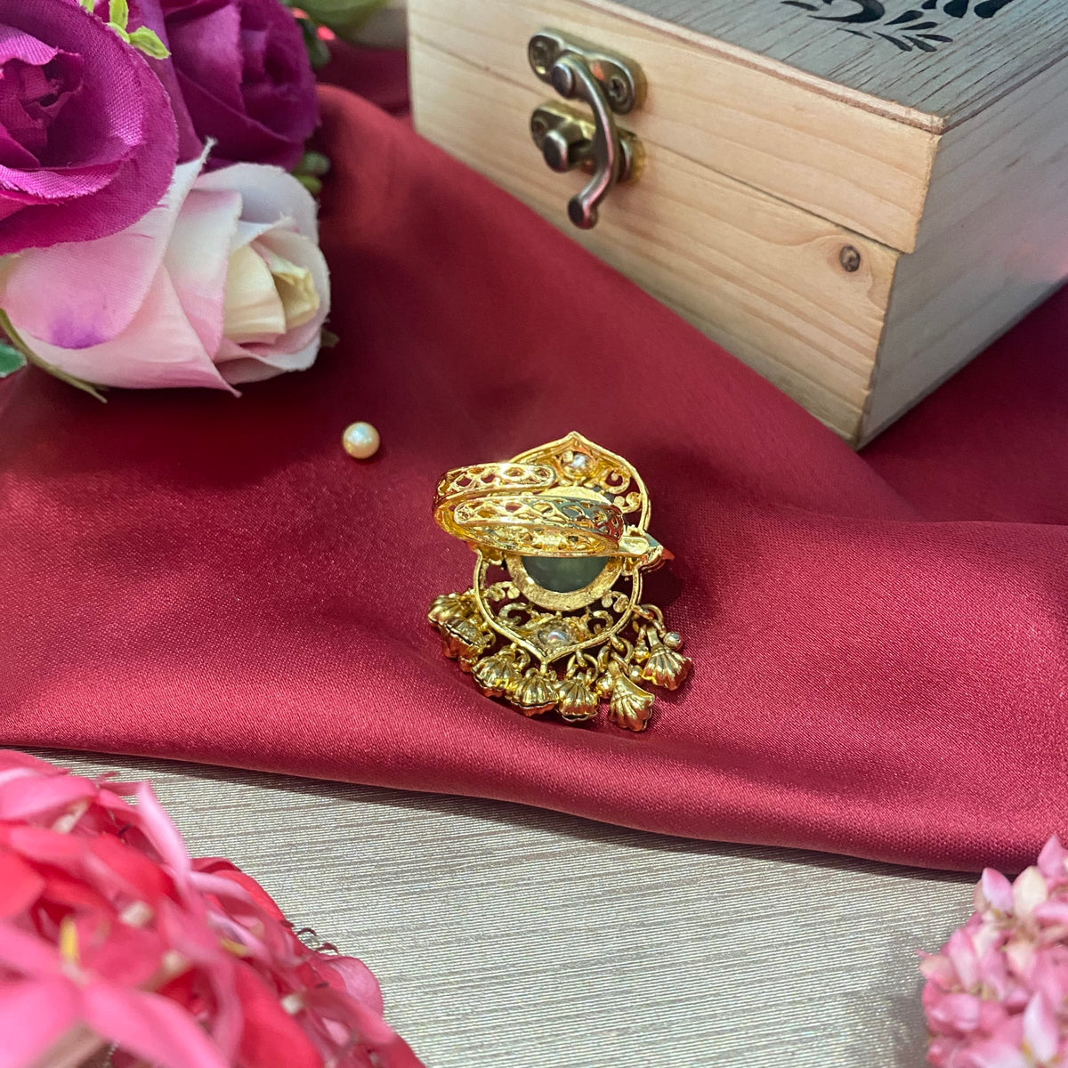 Karva Chauth Kundan Ring