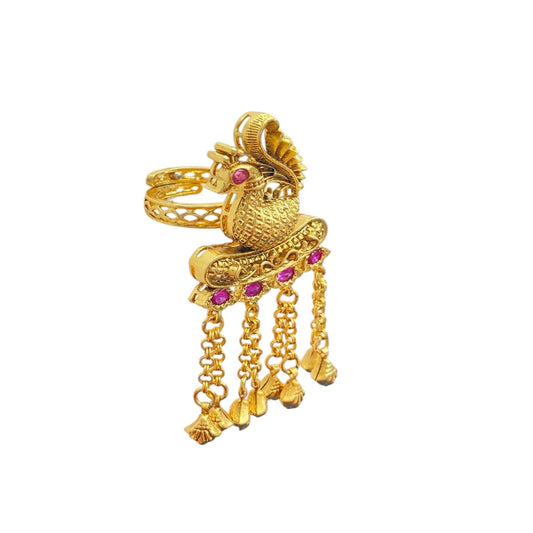 Teej Meenakari Statement Ring