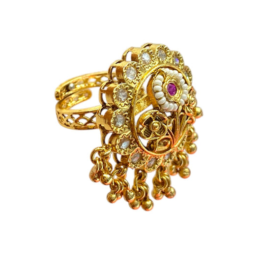 Festive Polki Cocktail Ring