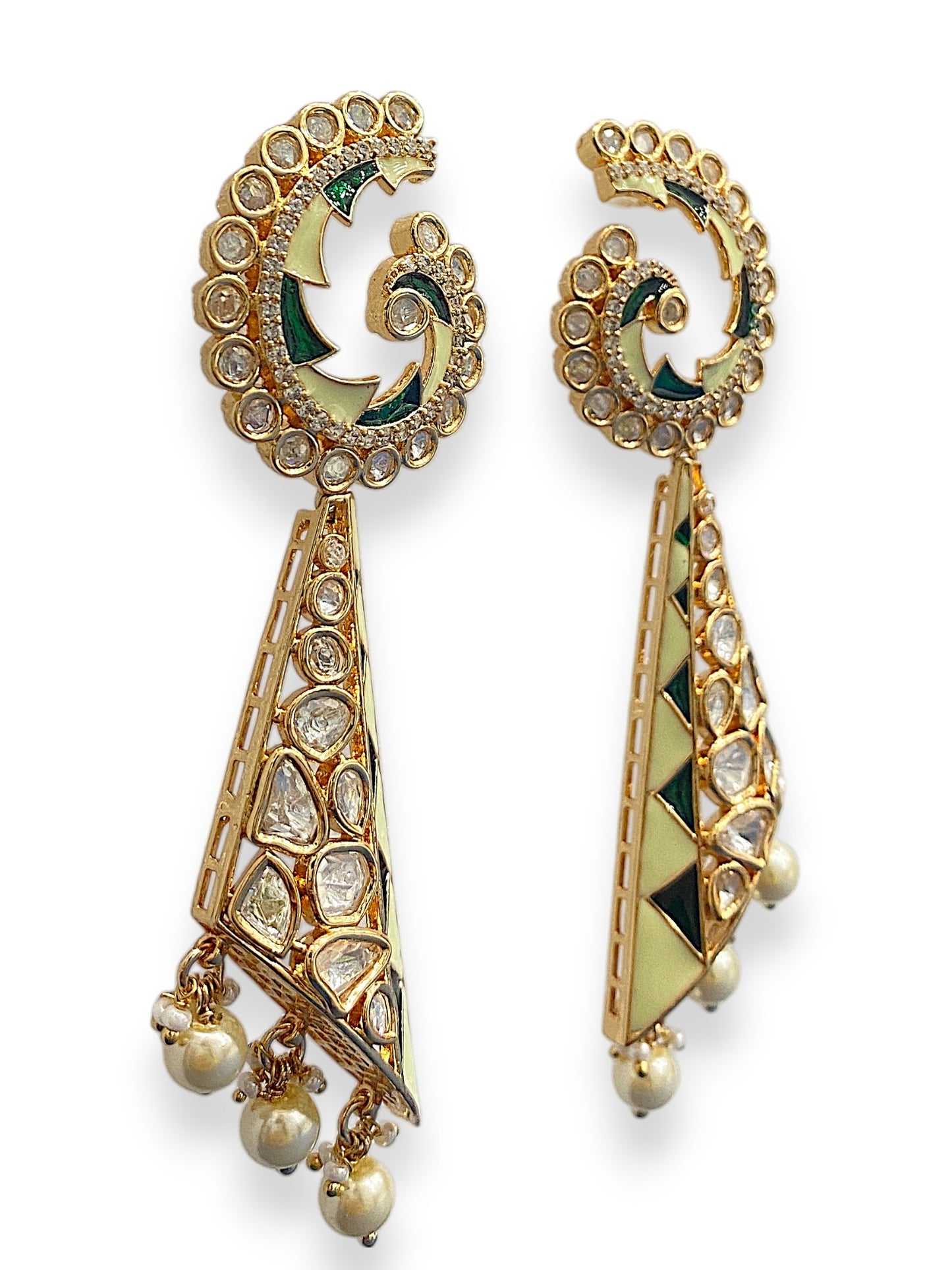 Karva Chauth Polki Jhumkas