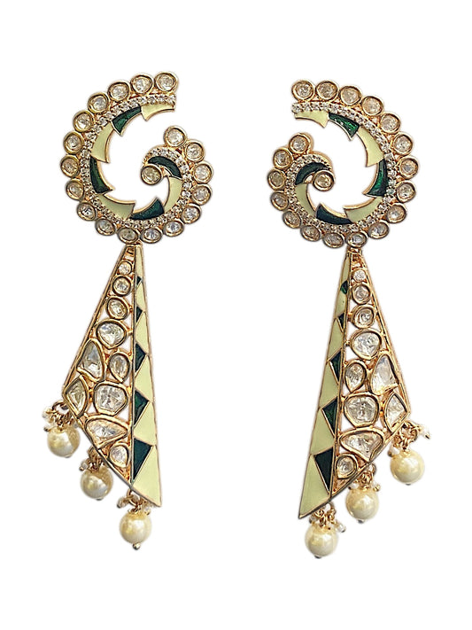 Karva Chauth Polki Jhumkas