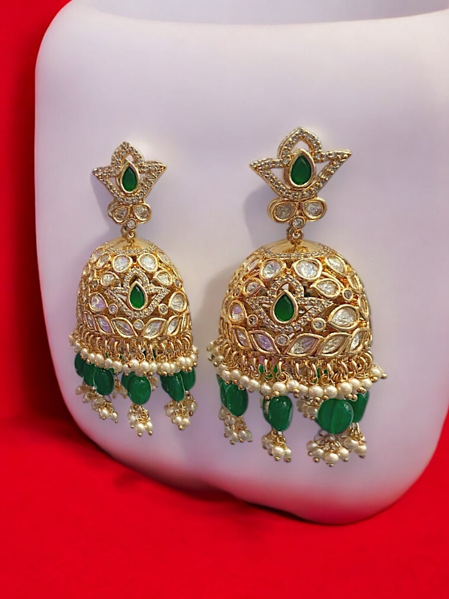 Festive Meenakari Jhumkis