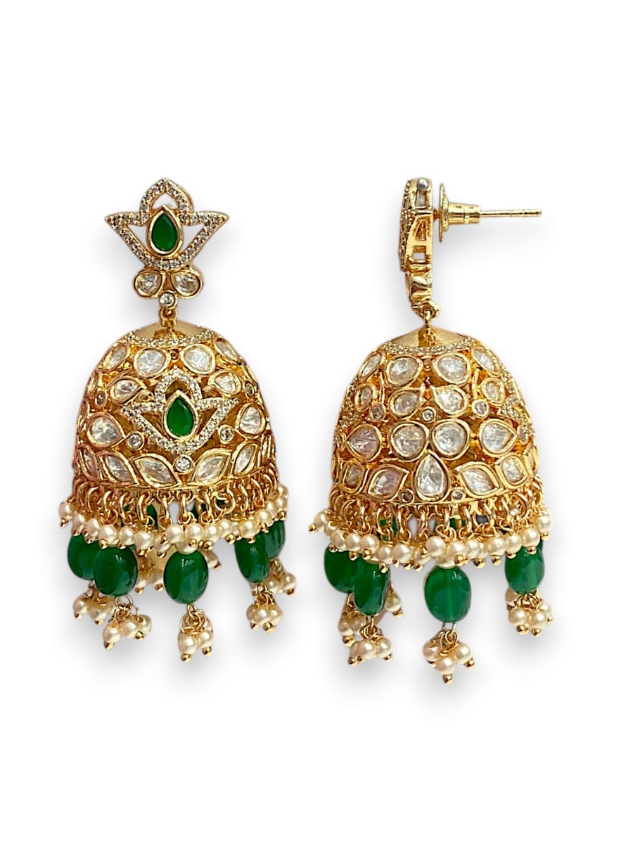 Festive Meenakari Jhumkis