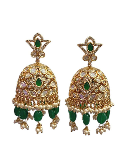 Festive Meenakari Jhumkis