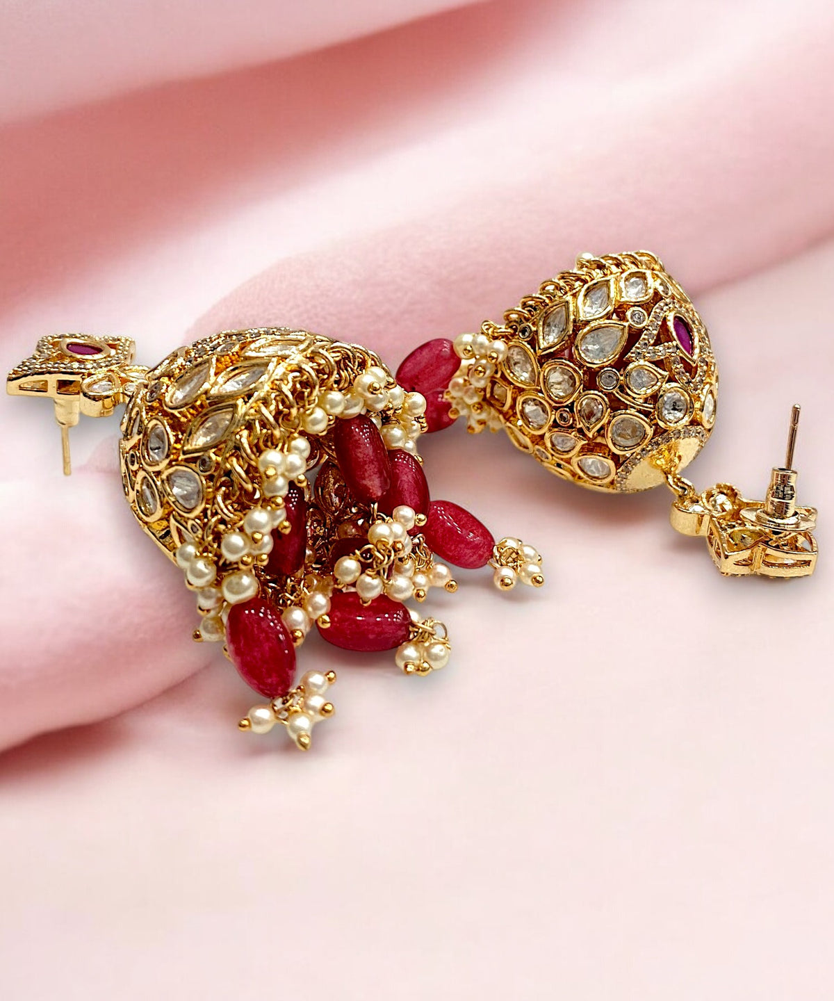 Navratri Temple Drop Earrings