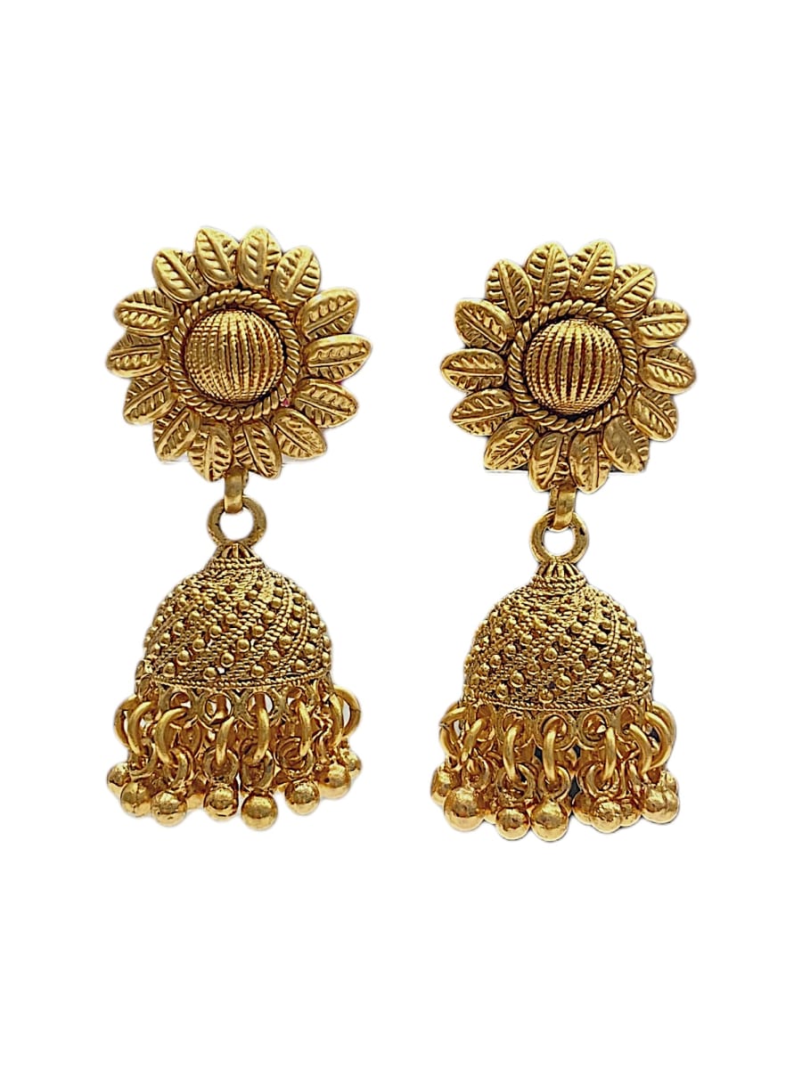 Festive Antique Gold-Plated Long Haar