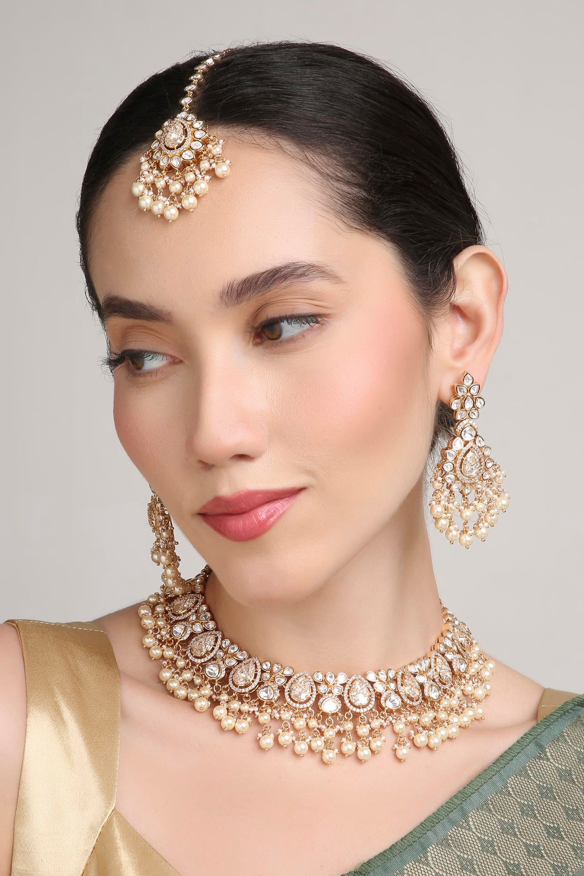 Shimmering Kundan Haar Set