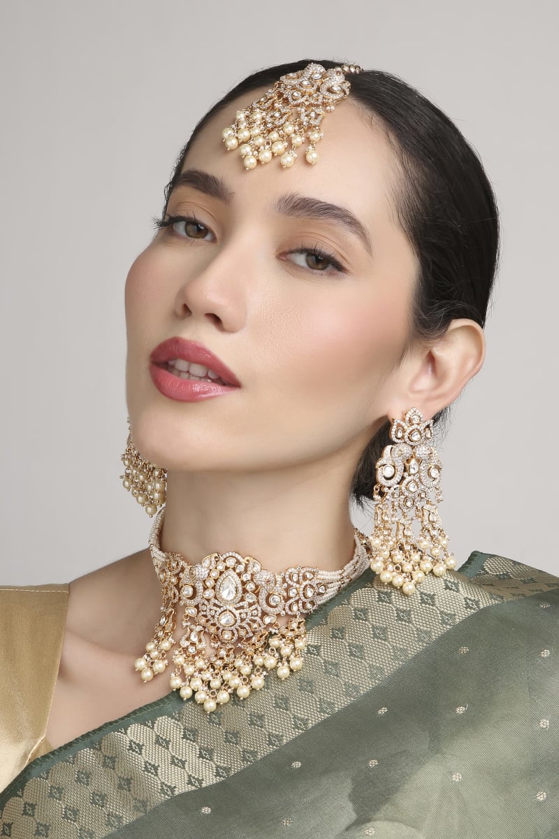 Puja Kundan Bridal Set - detail