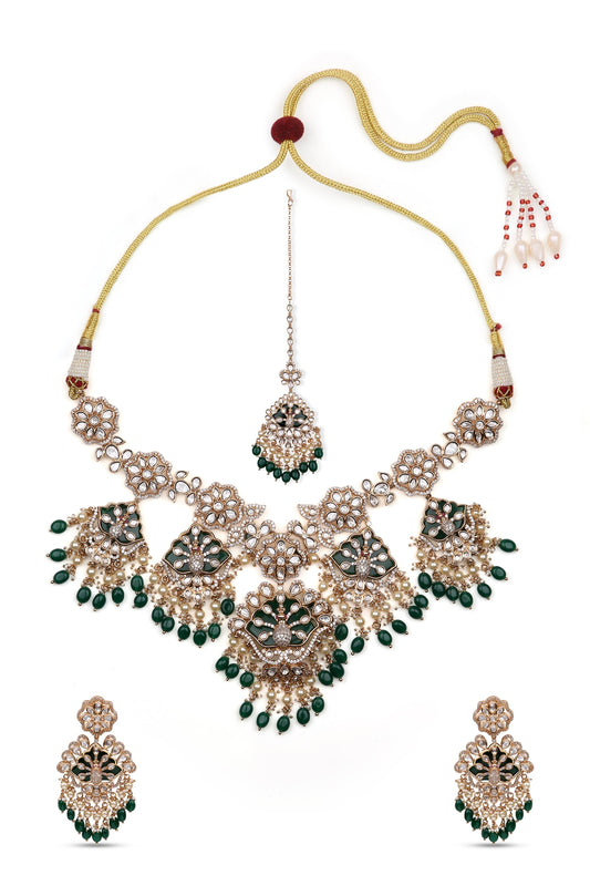 Navratri Pearl Pendant Set