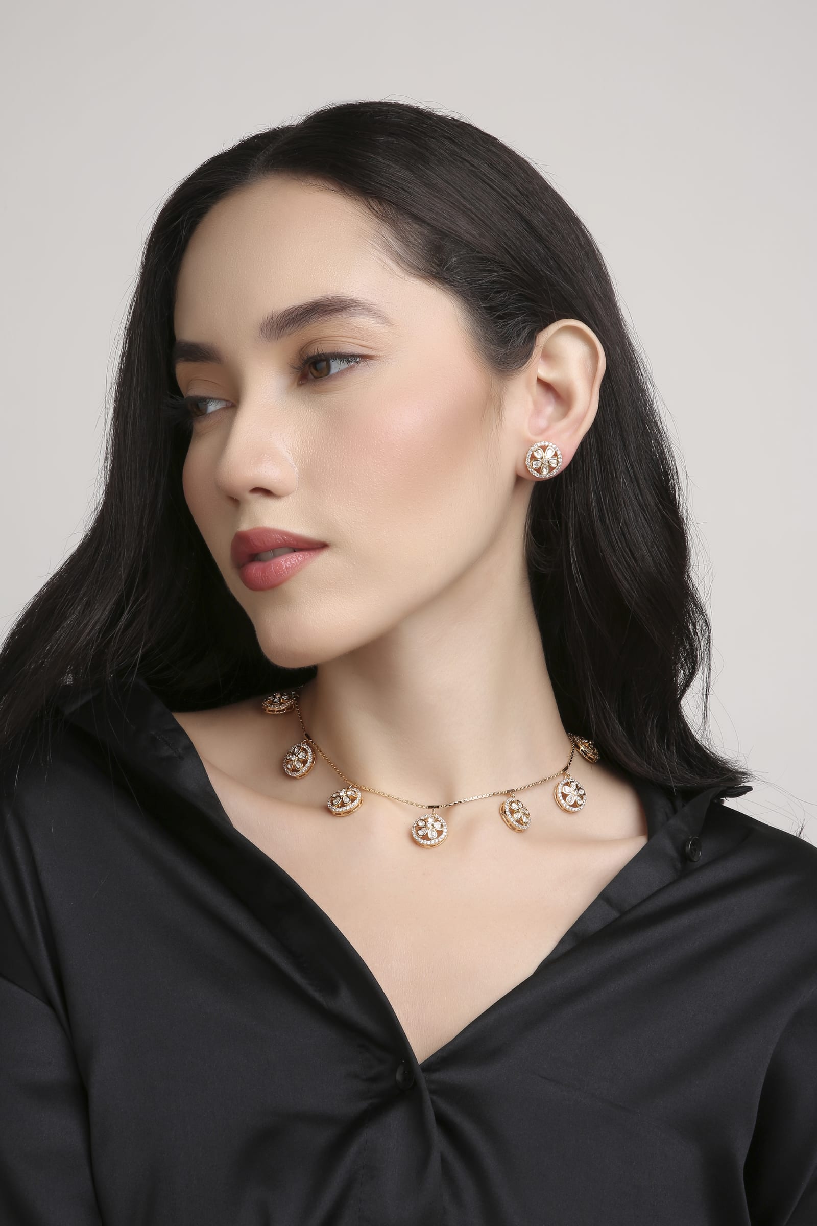 Dulhan Kundan Layered Set