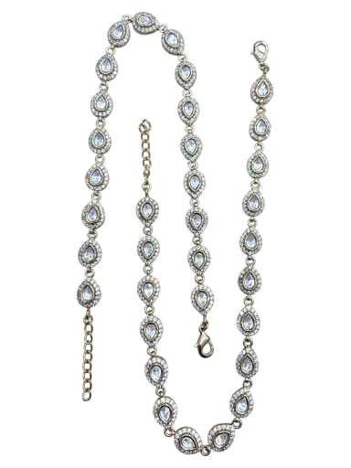 Shimmering Kundan Anklet