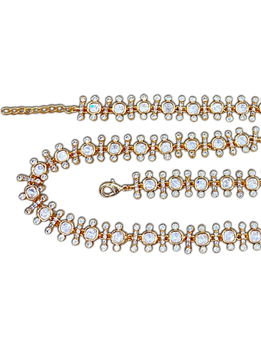 Festive Kundan Payal Set