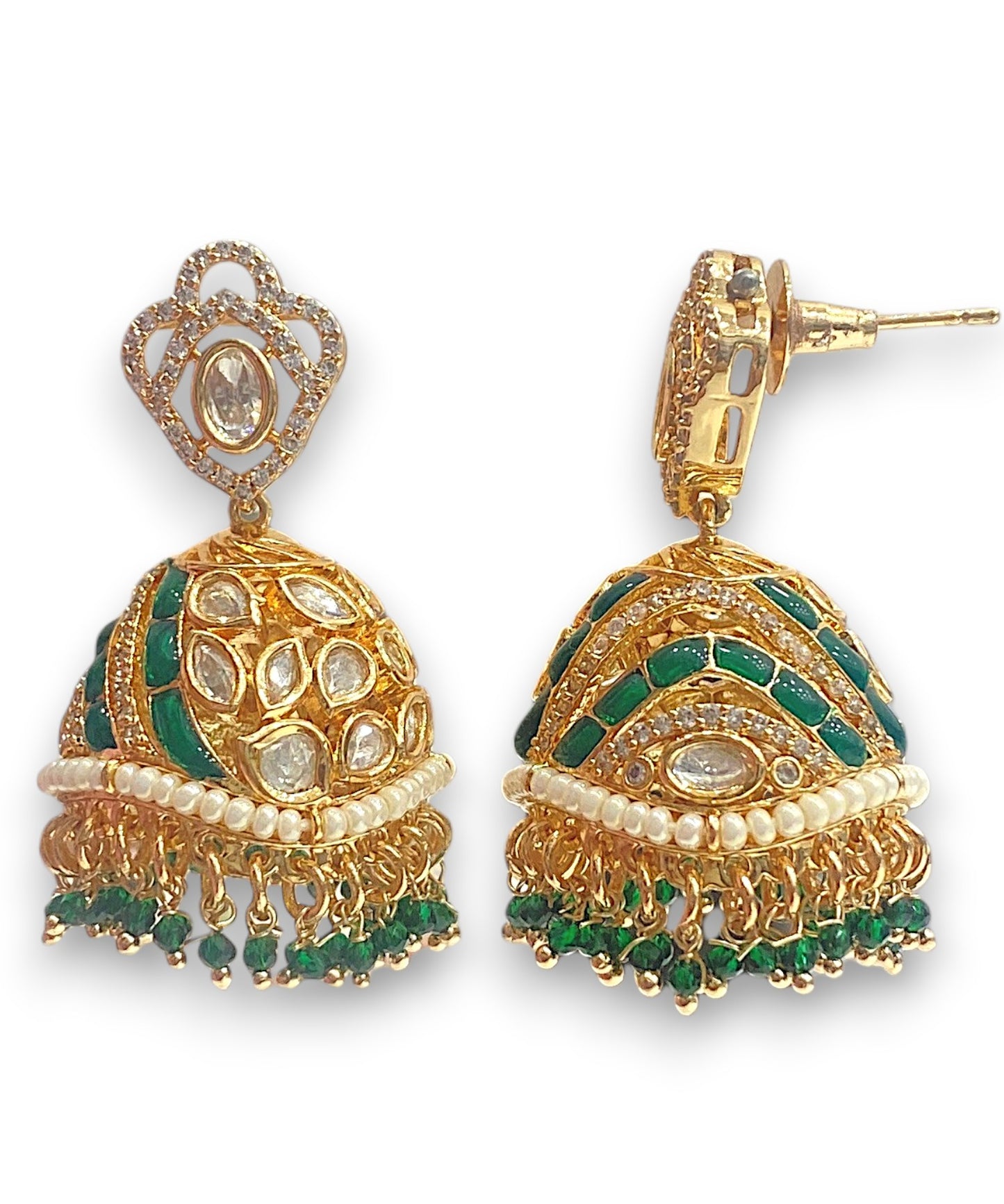 Puja Kundan Jhumkis