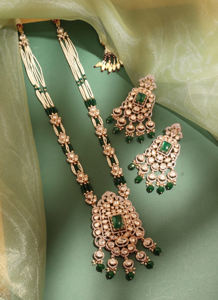 Bridal Kundan Long Haar – Green