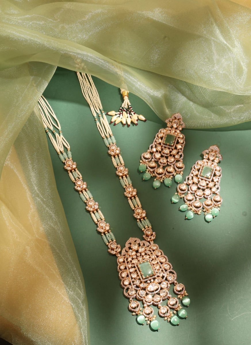 Bridal Kundan Long Haar – Mint
