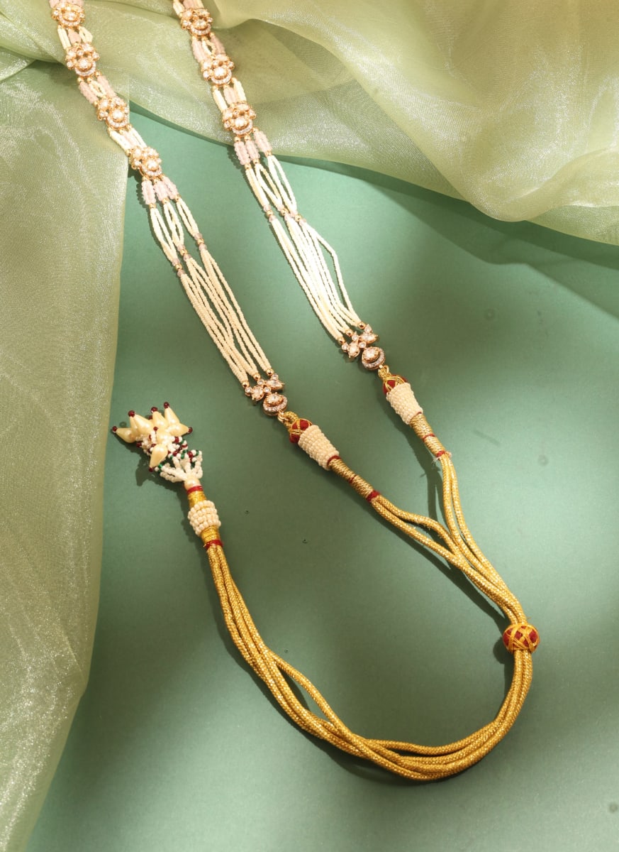 Bridal Kundan Long Haar – Pink - detail