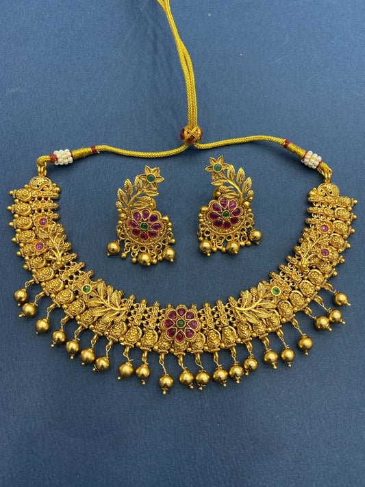 Temple Gold Neckalce Set