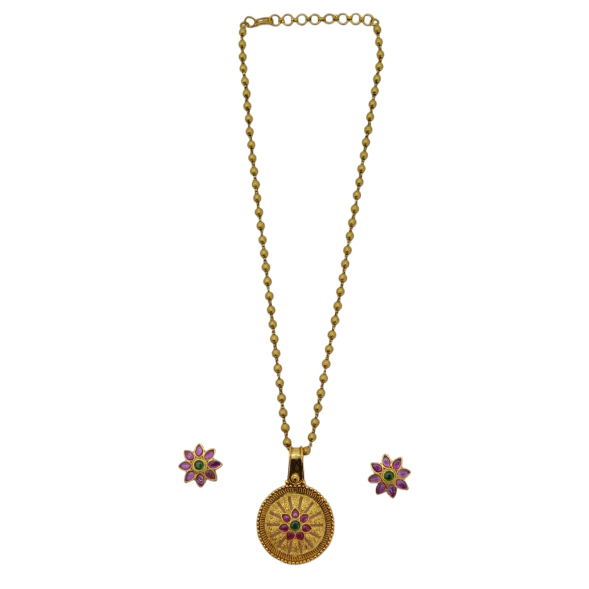 Teej Kundan Necklace Set