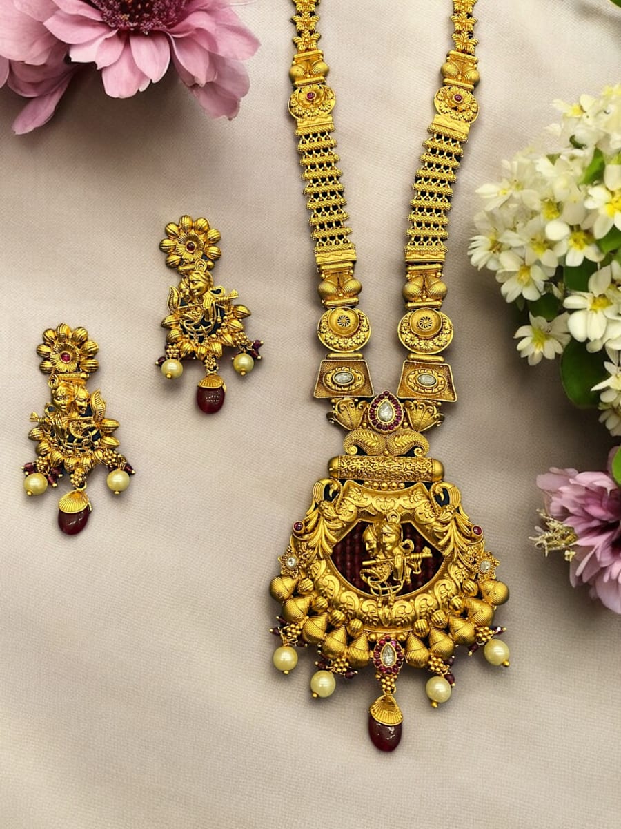 Teej Polki Long Haar Set
