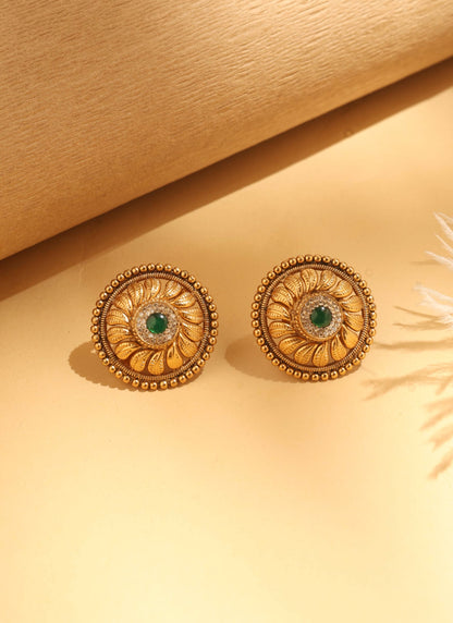 Temple Pendant Long Haar Long Sets by Sirini Jewellery, Bridal wear - detail
