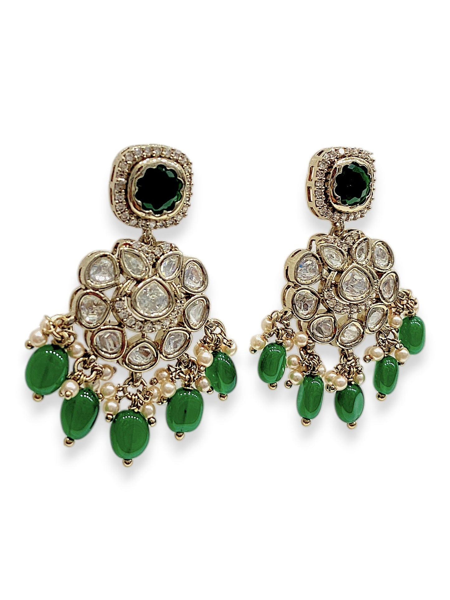 Navratri Pearl Earring Set